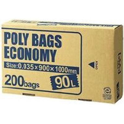 オルディ ポリバックエコノミー90L透明 PBE-N90-200（直送品）