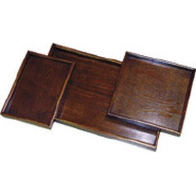 木製盆 スリーセット 783631 丸十（直送品）