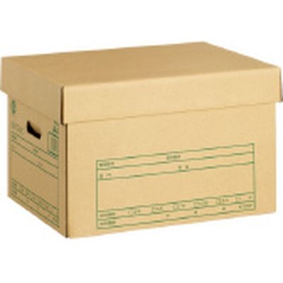 プラス 文書保存箱フタ式 DN-302（直送品）