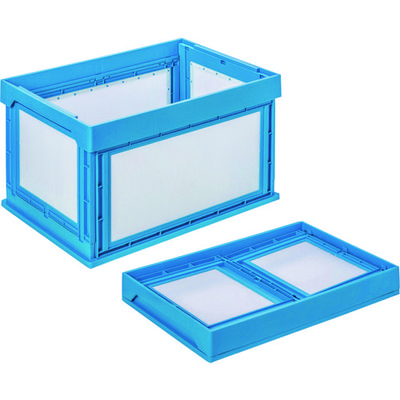 国盛化学 KUNIMORI プラダン折畳みコンテナ パタコン NMー85 ブルー 50100-NM85-B 1個 148-9739（直送品）