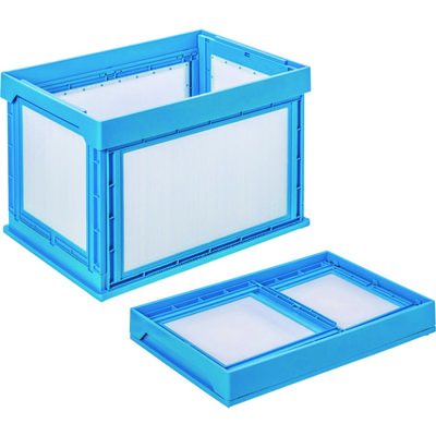 国盛化学 KUNIMORI プラダン折畳みコンテナ パタコン NMー100 ブルー 50110-NM100-B 1個 148-9741（直送品）
