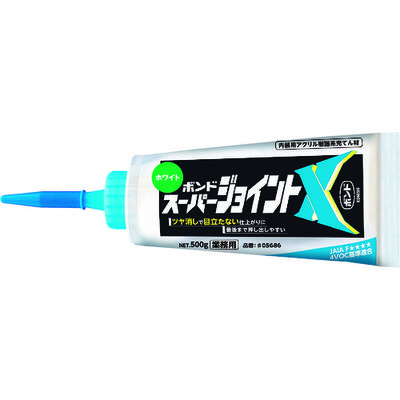 コニシ 建築用シーリング剤 ボンド スーパージョイントX ホワイト 500g 05686 1個 147-6429（直送品）