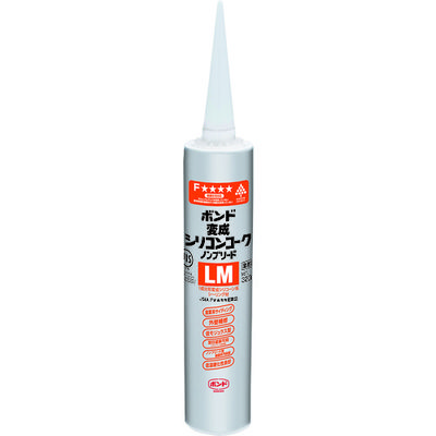 コニシ 建築用シーリング剤 ボンド 変成シリコンコーク ノンブリード LM 320ml ホワイト 05721 1本 147-6411（直送品）