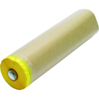 インダストリーコーワ KOWA ラミネート付きクラフトマスカー 黄 300mm×35m 60111 1巻 148-6752（直送品）