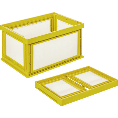 国盛化学 KUNIMORI プラダン折畳みコンテナ パタコン NMー80 イエロー 50091-NM80-YE 1個 148-9738（直送品）