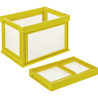 国盛化学 KUNIMORI プラダン折畳みコンテナ パタコン NMー100 イエロー 50111-NM100-YE 1個 148-9742（直送品）