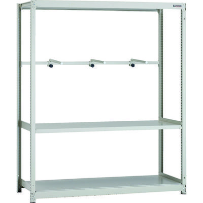 TRUSCO スチールラック M2型軽中量棚 1460X600XH1800 3段 アーム1段 単体 M2-6563-A1 1台(1個)（直送品）