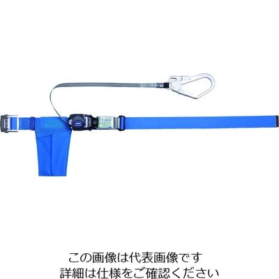 トラスコ中山 TRUSCO 巻取式 胴ベルト型墜落制止用器具 幅50mmX長さ1400mm ブルー GR-590A-L-B 1本（直送品）