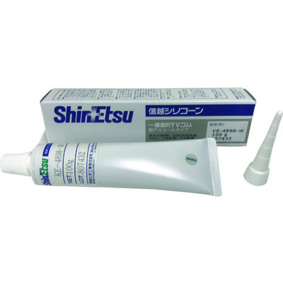 信越化学工業 信越 シーリング 低分子シロキサン低減タイプ 100g ホワイト KE4898W-100 1本 814-8142（直送品）