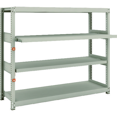 TRUSCO スチールラック M2型軽中量棚 1460X450XH1200 4段うちスライド2段 単体 M2-4542M2 1台（直送品）