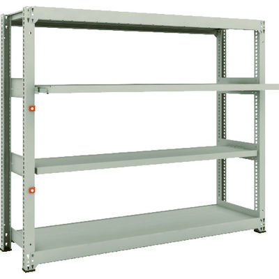 TRUSCO スチールラック M3型中量棚 1800×471×H1500 4段うちスライド2段 単体 M3-5652M2 1台(1個)（直送品）