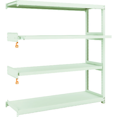 TRUSCO スチールラック M2型軽中量棚 1460×450×H1500 4段うちスライド2段 連結 M2-5542M2B（直送品）