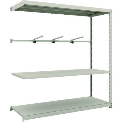 TRUSCO スチールラック M1.5型軽中量棚 1760X595X1800 3段 アーム1段 連結 M1.5-6663-A1B（直送品）