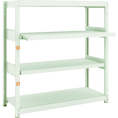 TRUSCO スチールラック M1.5型軽中量棚 1160X445XH1200 4段うちスライド2段 単体 M1.5-4442M2（直送品）