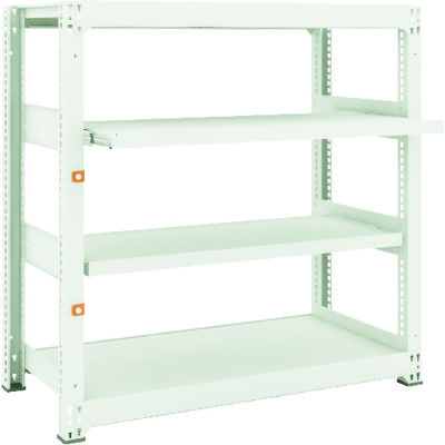 TRUSCO スチールラック M3型中量棚 1200X571XH1200 4段うちスライド2段 単体 M3-4462M2 1台(1個)（直送品）