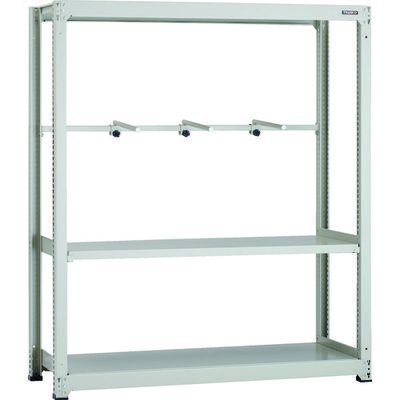 TRUSCO スチールラック M3型中量棚 1200X571XH1800 3段 アーム1段 単体 M3-6463-A1 1台(1個)（直送品）