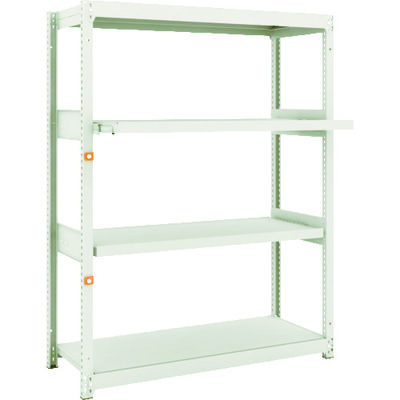 TRUSCO スチールラック M1.5型軽中量棚 1160×445×H1500 4段うちスライド2段 単体 M1.5-5442M2（直送品）