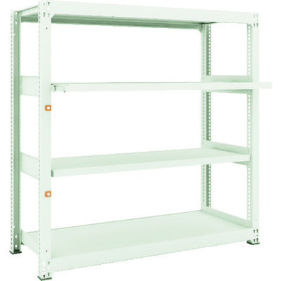 TRUSCO スチールラック M3型中量棚 1500×571×H1500 4段うちスライド2段 単体 M3-5562M2 1台(1個)（直送品）