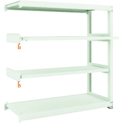 TRUSCO スチールラック M3型中量棚 1500×571×H1500 4段うちスライド2段 連結 M3-5562M2B 1台(1個)（直送品）