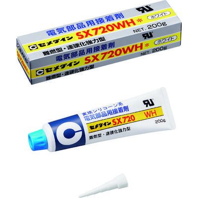 セメダイン SX720WH 200g (白色・高粘度) AXー213 1本 147-7518（直送品）