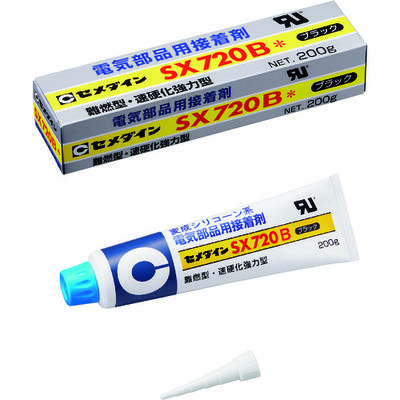 セメダイン SX720B 200g (黒色) AXー215 1本 147-7512（直送品）