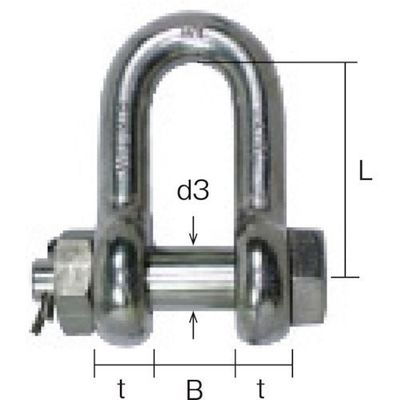 大洋製器工業 TAIYO SUS TAIYOシャックル SBー6(1000026) SUSSB-6 1個 851-6511（直送品）