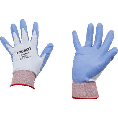 トラスコ中山 TRUSCO 耐切創手袋 18G ポリウレタンコーティング Sサイズ TCRG18-S 1双 161-2443（直送品）