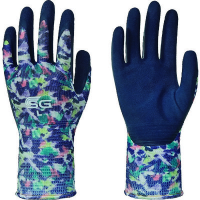 東和コーポレーション トワロン 天然ゴム背抜き手袋 SGーR102 ぼかし柄ブルー L SG-R102-L 1双 137-3734（直送品）