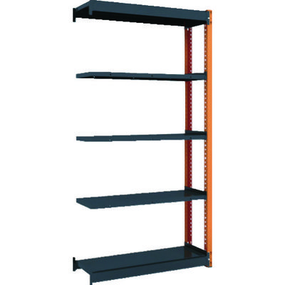 TRUSCO 軽量ボルトレス棚TSUG型 連結タイプ 900X340XH1800 TSUG100-63K-5B-BK 1台(1個)（直送品）