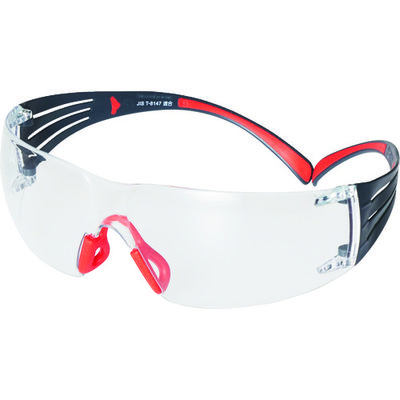 スリーエム ジャパン 3M セキュアフィット 保護めがね クリア SF401SGAFーRED JIS 1個 161-1842（直送品）