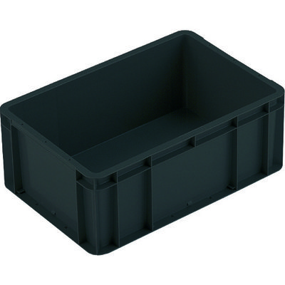 岐阜プラスチック工業 リス 導電性TP型コンテナー TPー342B導電 ブラック TPE-342B 1個 149-3402（直送品）