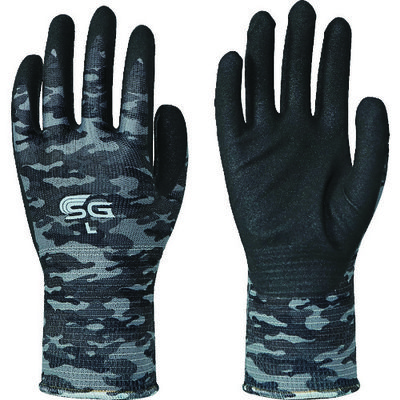東和コーポレーション トワロン ニトリル背抜き手袋 SGーA007 グレー迷彩 L SG-A007-L 1双 137-3696（直送品）