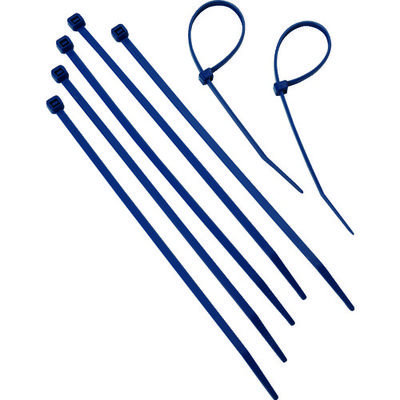 トラスコ中山 TRUSCO 金属センサー感知可能ケーブルタイ 幅2.5mmx203mm 青 TRCV-200SSMD 1袋(100本)（直送品）