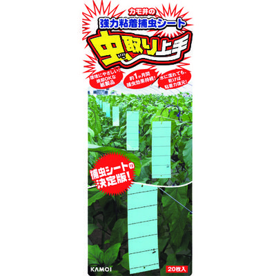 カモ井加工紙 カモ井 虫取り上手(青色) NO16246 1袋(20枚) 146-7075（直送品）