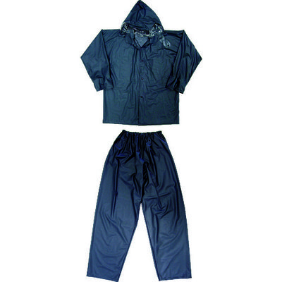 トラスコ中山 TRUSCO レインスーツ 4Lサイズ ネイビー TRW554L 1着 161-0803（直送品）