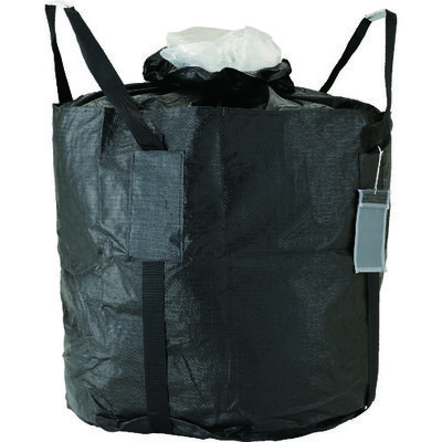 トラスコ中山 TRUSCO 高耐候性フレキシブルコンテナ 内袋付 φ1100XH1100(最大充填量2t) TFCA-BK 1枚（直送品）