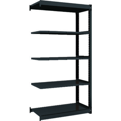 TRUSCO 軽量ボルトレス棚TSUG型 連結タイプ 900X490XH1800 TSUG100-63S-5B-HBK 1台(1個)（直送品）