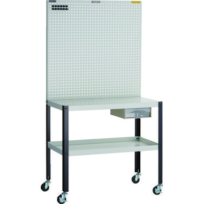 トラスコ中山 TRUSCO ライトパンチングパネル パネリーナ W900 テーブル 引出し付 キャスター付 TUR-33DC 1台（直送品）