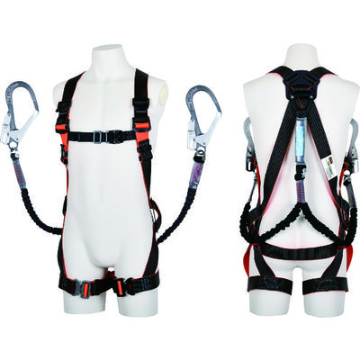 トラスコ中山 TRUSCO フルハーネス 伸縮性ランヤード2本セット サイズM TFHWR-M 1本 171-7465（直送品）
