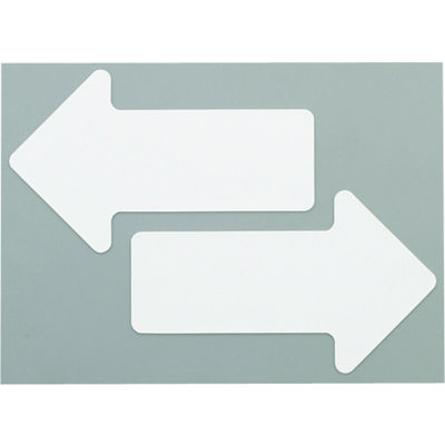 ニトムズ 耐久フロアサインズ矢印白20枚 Y6044 1袋(20枚) 126-9841（直送品）