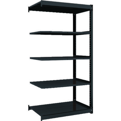 TRUSCO 軽量ボルトレス棚TSUG型 連結タイプ 900X640XH1800 TSUG100-63L-5B-HBK 1台(1個)（直送品）