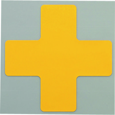 ニトムズ 耐久フロアサインズX型M黄10枚 Y6039 1袋(10枚) 126-9845（直送品）