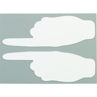 ニトムズ 耐久フロアサインズ手型白20枚 Y6040 1袋(20枚) 126-9849（直送品）