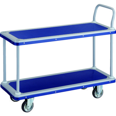 トラスコ中山 TRUSCO プレス製台車 ドンキーカート 2段式片袖タイプ 1190×440 404N 1台 125-8878（直送品）