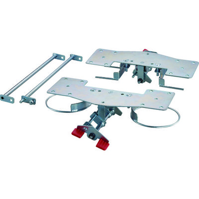 トラスコ中山 TRUSCO プレス製台車 ドンキーカート用リング式ストッパー 自在2輪固定2輪用 400JKRS-4 1台 125-8863（直送品）