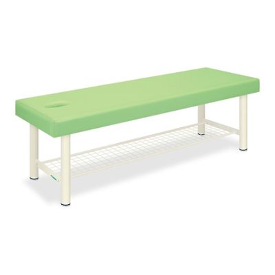 高田ベッド製作所 有孔外脚DXベッドー8 幅70×長さ180×高さ60cm ライムグリーン TB-1034U 1個 61-3487-08（直送品）