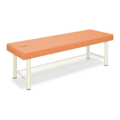 高田ベッド製作所 有孔外脚DXベッドー8 幅70×長さ180×高さ60cm オレンジ TB-1034U 1個 61-3487-02（直送品）
