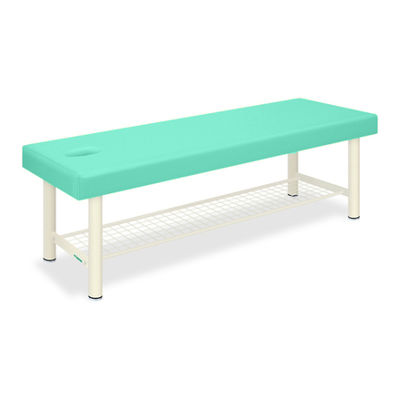 高田ベッド製作所 有孔外脚DXベッドー8 幅65×長さ180×高さ55cm ライトグリーン TB-1034U 1個 61-3485-69（直送品）