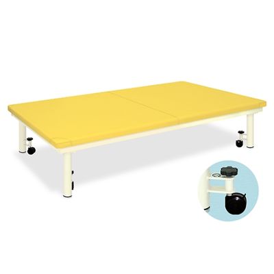 高田ベッド製作所 移動用キャスター付プラットホーム 幅110×長さ200×高さ50cm イエロー TB-945 1個 61-4966-36（直送品）