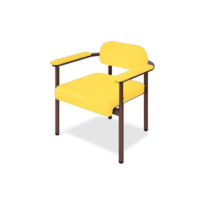 ホームチェアーC1 幅40(全幅57)×奥行50(座面奥行40)×座高44(全高67)cm イエロー TB-1268-01 1個(1脚)（直送品）